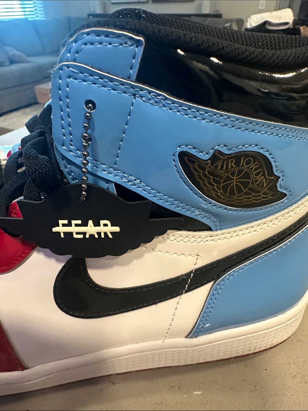 Nike “Fear of God” Air Jordan 1 High Top Sneakers - Picture 6 of 6